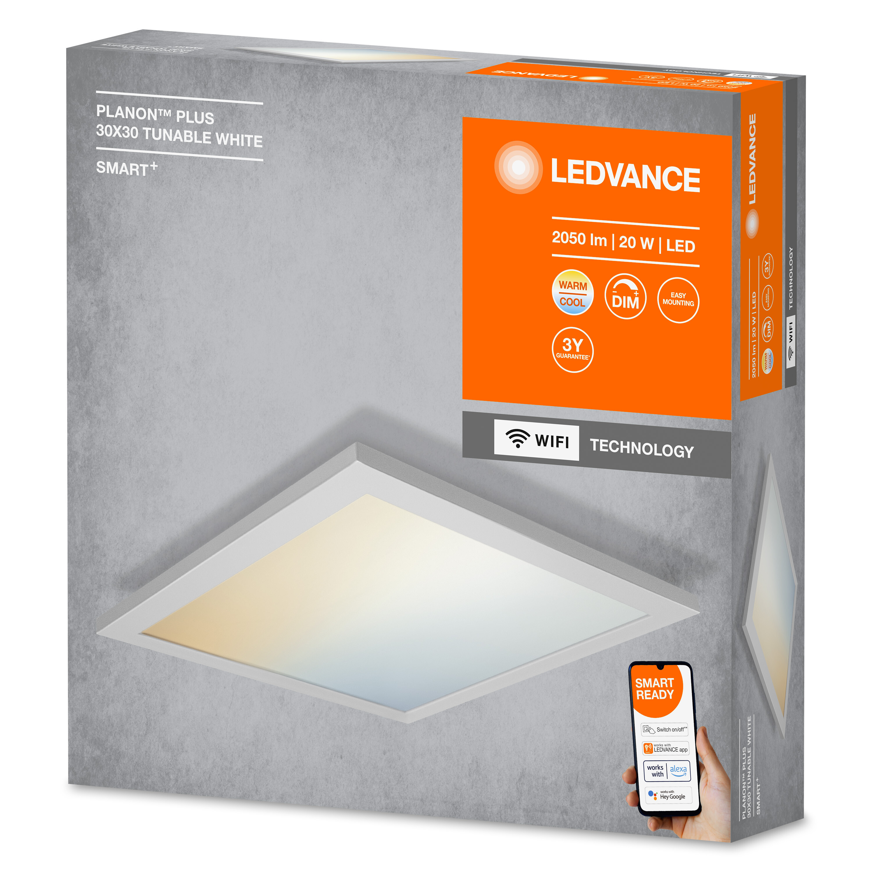 LEDVANCE SMART + WIFI PLANON PLUS Panelleuchte Lichtfarbe 300X300 änderbar
