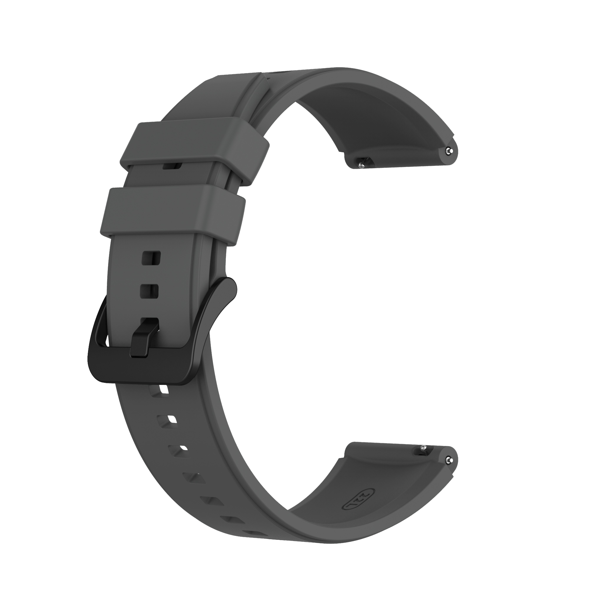 Huawei, Pro, Watch 46mm, kompati, Watch GT2 Ersatzarmband, Huawei Uhrenarmband Armband INF Ersatz Dunkelgrau für Silikon GT2