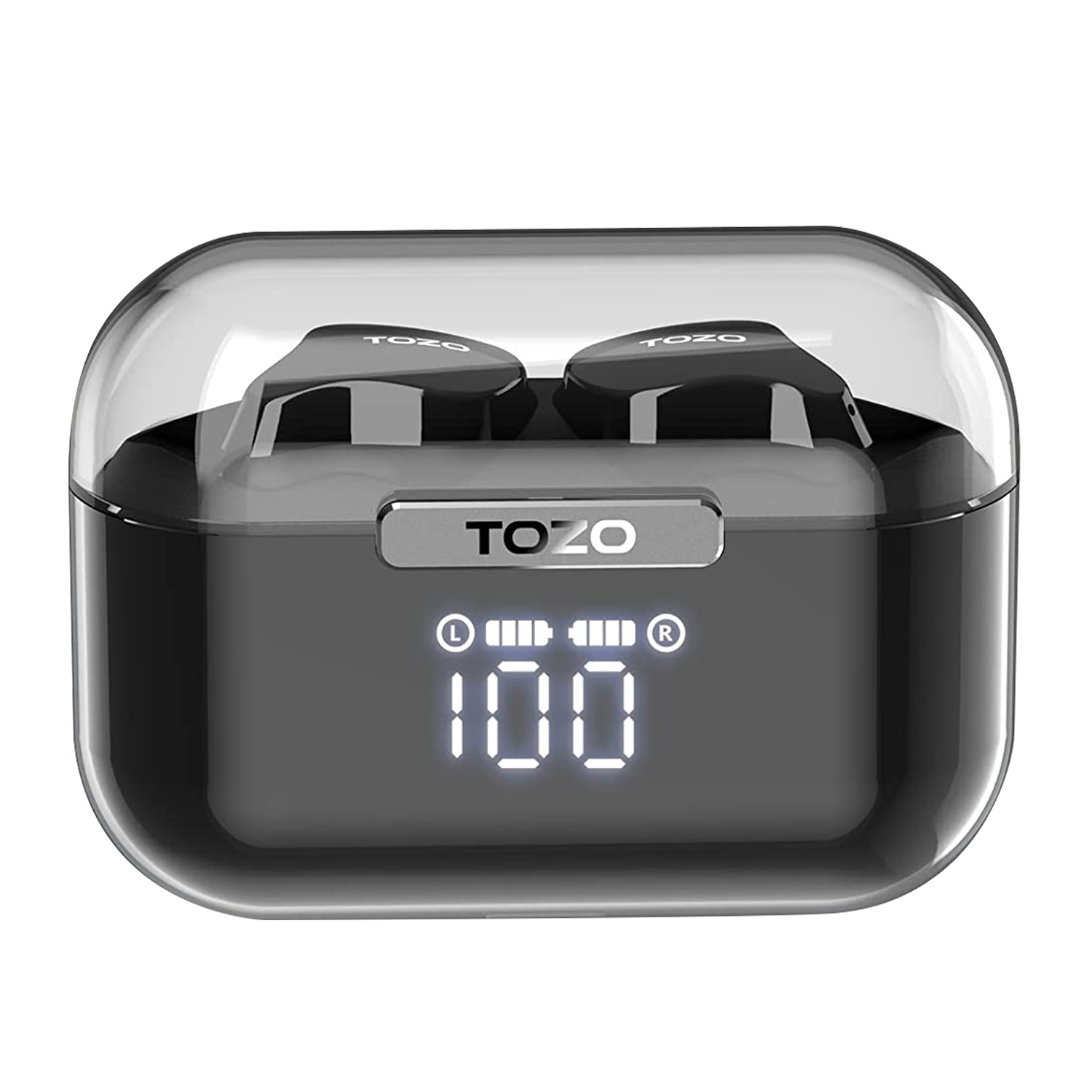 TOZO Crystal Buds In-Ear-Kopfhörer TWS Earbuds In-ear Bluetooth Schwarz BK, Kopfhörer