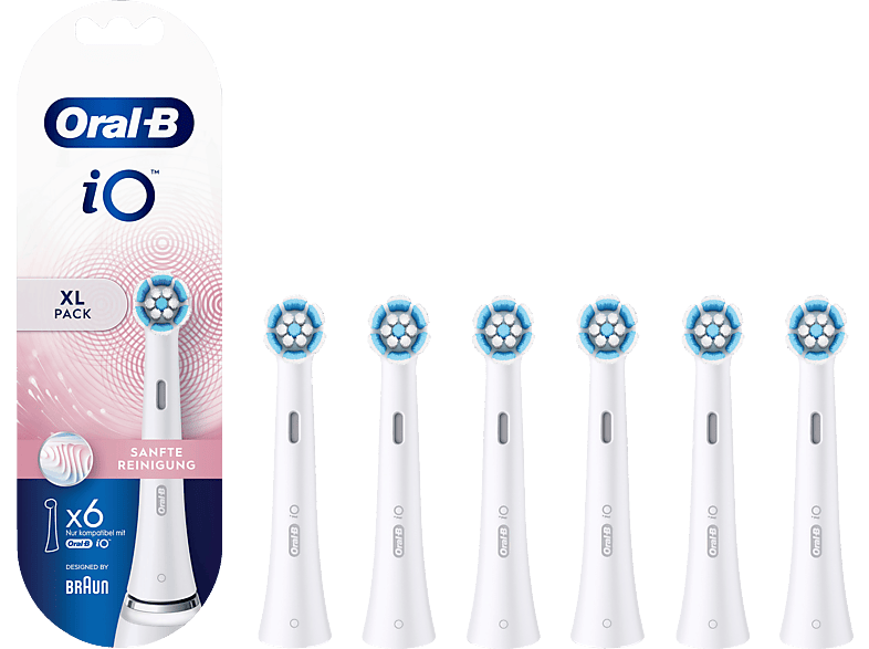 ORAL-B iO Sanfte Reinigung Aufsteckbürsten | Zahnbürstenaufsätze