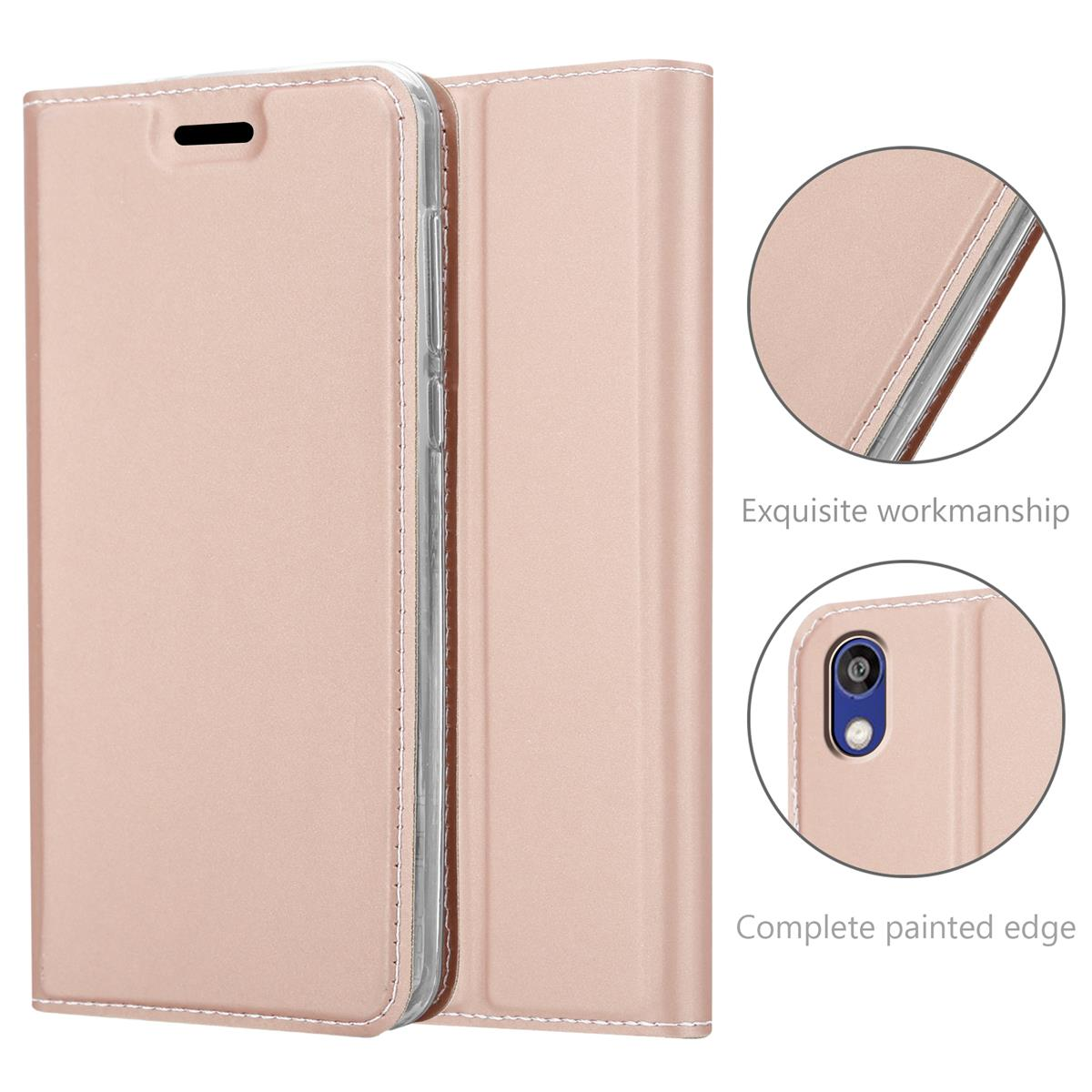 GOLD ROSÉ CADORABO Enjoy Book Play Handyhülle 2019 Honor Y5 / 8S, / Huawei, Classy Bookcover, CLASSY 8 Style,