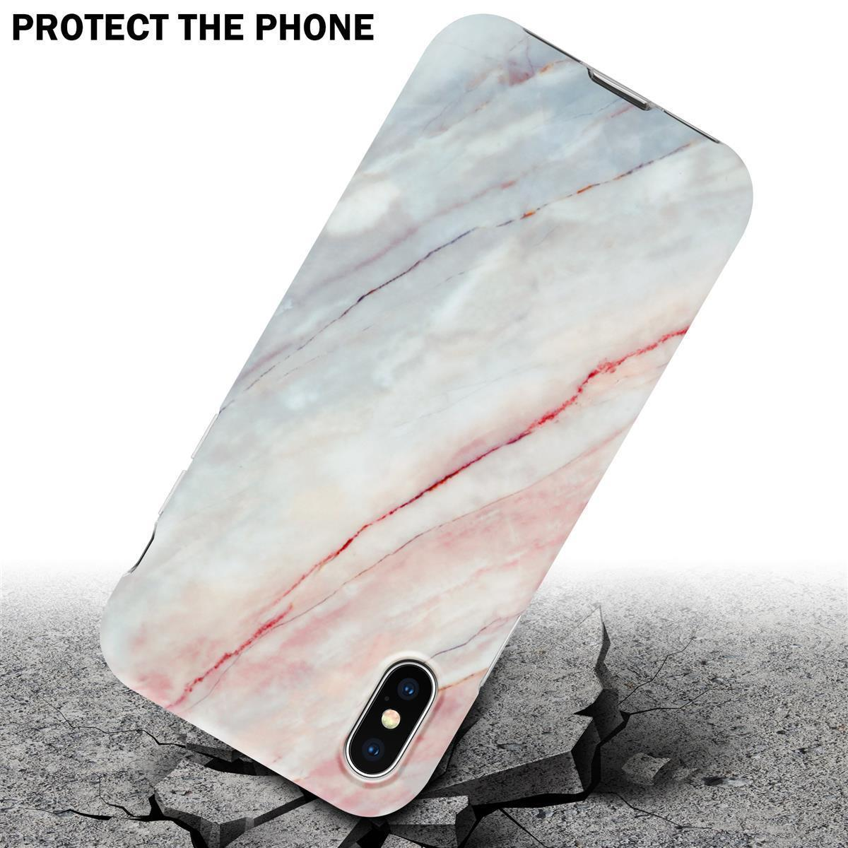 Custodia per telefono su una superficie incrinata, con le parole "PROTEGGI IL TELEFONO".