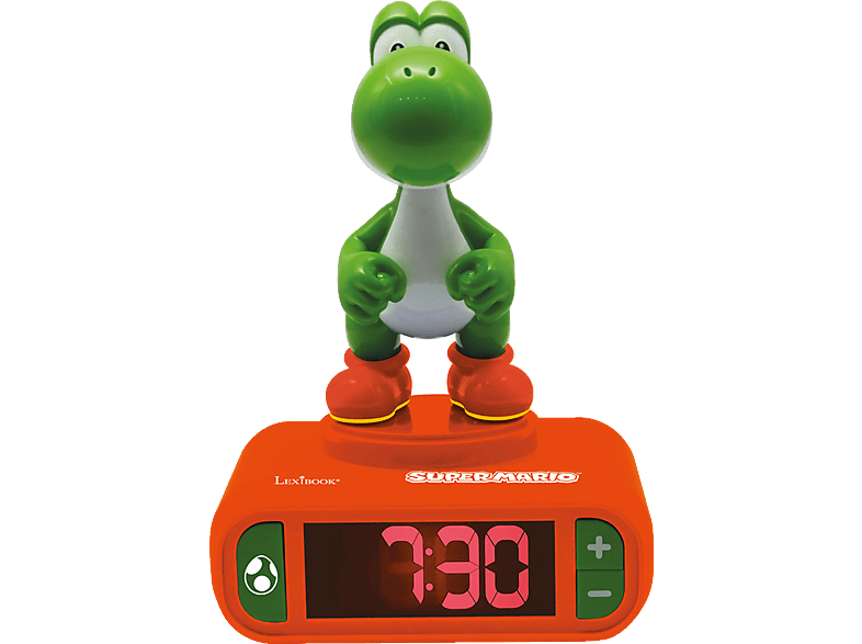 Wecker 3D mit Nachtlich Yoshi Nintendo LEXIBOOK