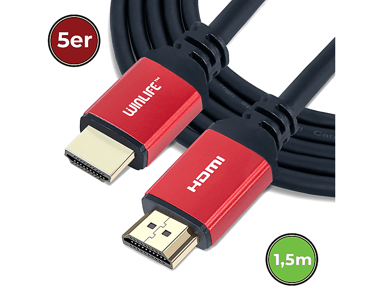 WINLIFE W52 4K HDMI Kabel 1,5m | HDMI Kabel & Zubehör
