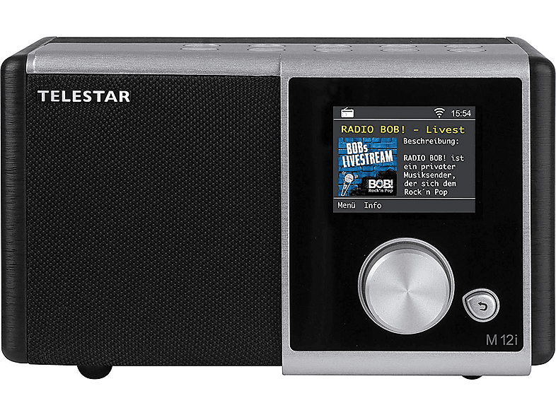 TELESTAR DIRA M 12i schwarz Bluetooth, Internet Internetradio, Radio