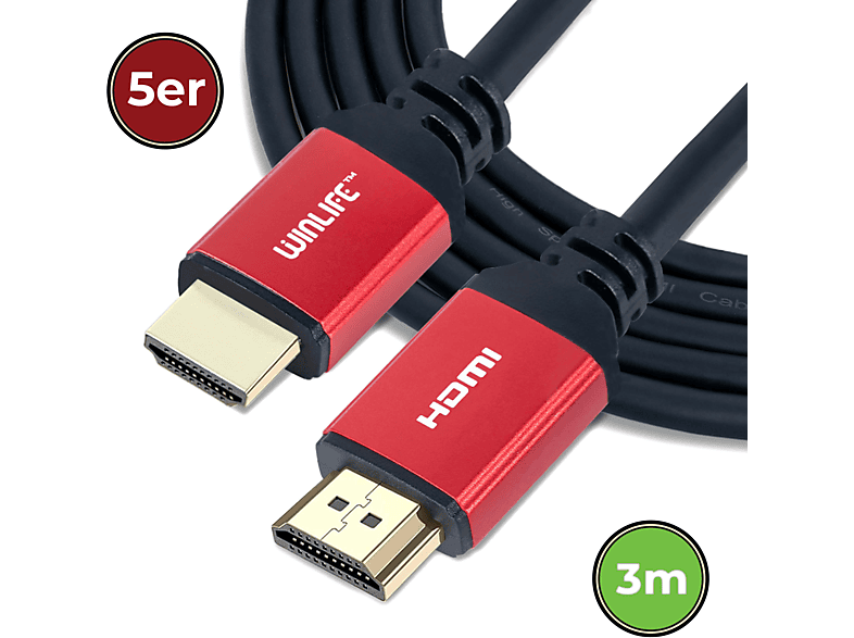 HDMI Kabel 4K WINLIFE W54 3m