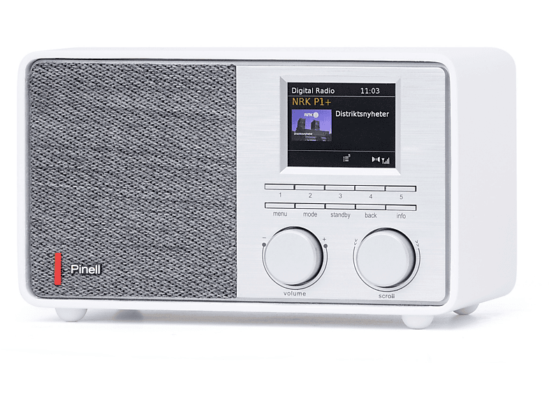 PINELL Supersound 201 DAB+ Radio, DAB+, Bluetooth, weiß MediaMarkt
