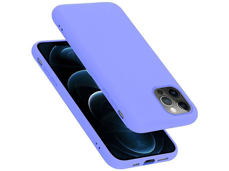 CADORABO Hülle im Liquid Silicone Case Style, Backcover, Apple, iPhone 13 PRO MAX, LIQUID HELL LILA