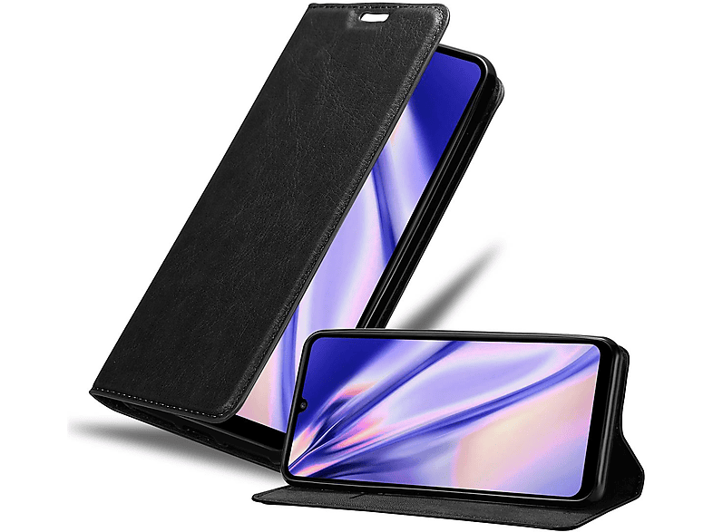 Cadorabo Custodia Libro compatibile con Huawei Y6P in GRIGIO CHIARO MARRONE - con Vani di Carte, Funzione Stand e Chiusura Magnetica - Portafoglio Cover Case Wallet Book Etui Protezione