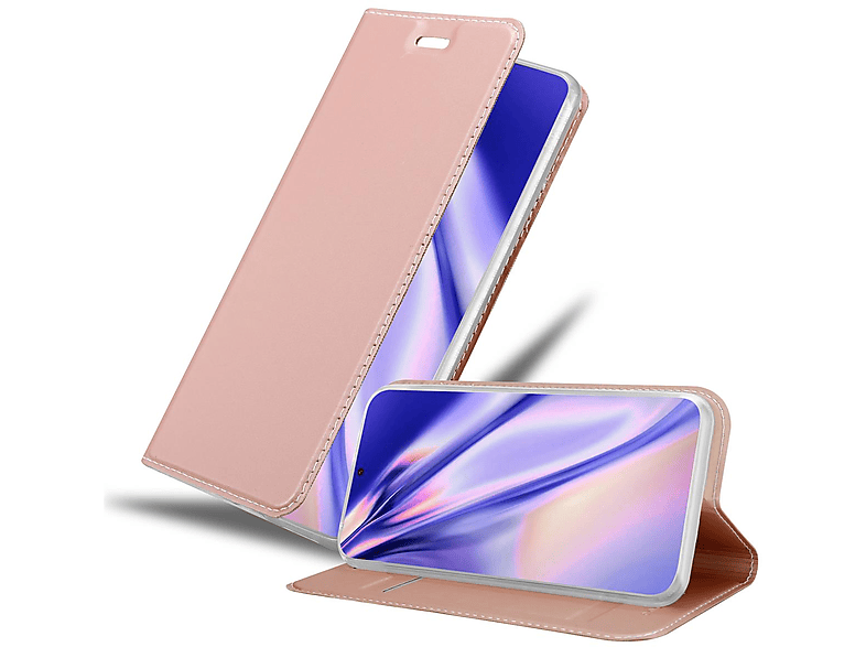 CLASSY GOLD Style, Handyhülle Samsung, ULTRA, Galaxy Book ROSÉ Bookcover, S21 CADORABO Classy