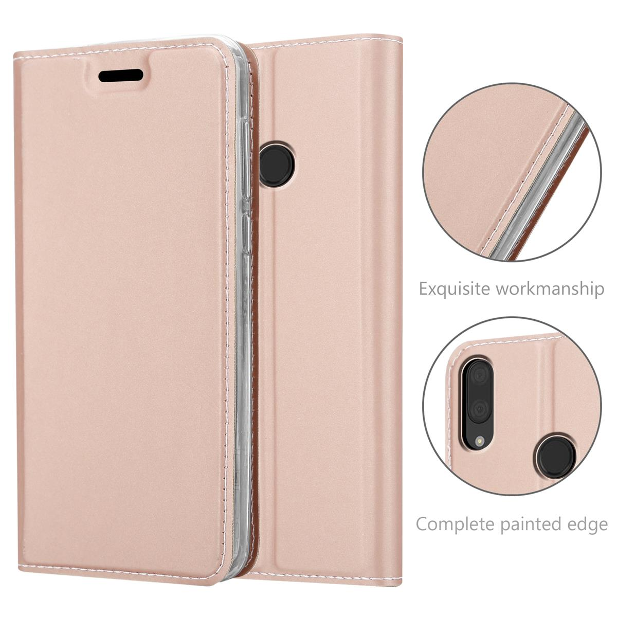 / CLASSY CADORABO Huawei, Style, ROSÉ GOLD Handyhülle 2019 Y7 Bookcover, PRIME Classy Y7 2019, Book