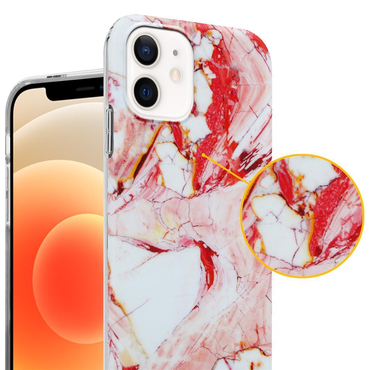 Handyhülle mit Marmordesign, mit Detailansicht des Designs.