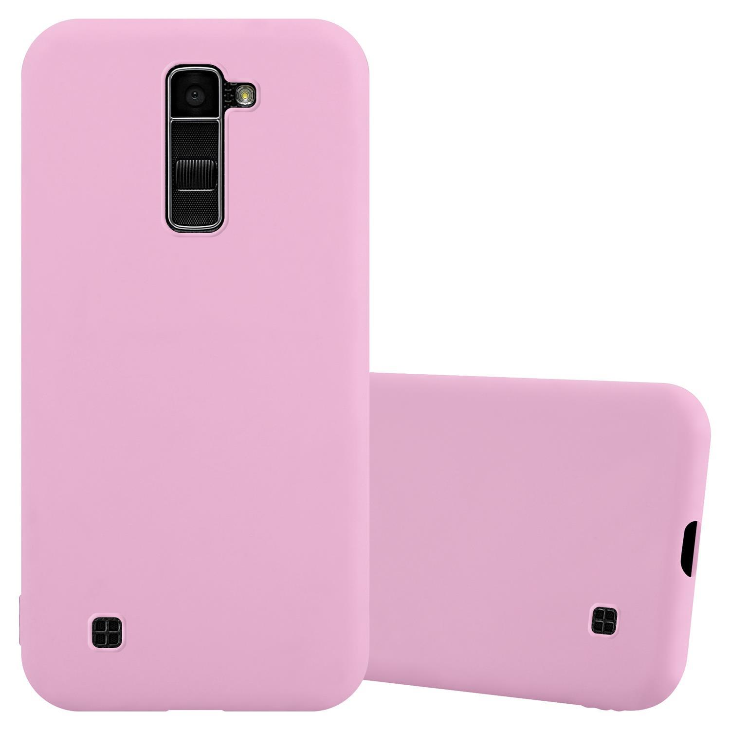CADORABO Hülle im TPU Style, LG, 2016, CANDY K10 Candy Backcover, ROSA