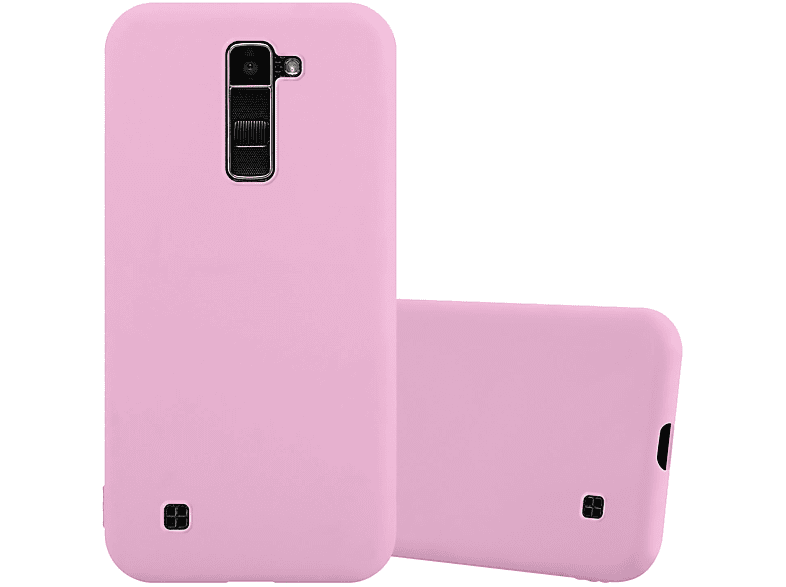 CADORABO Hülle im TPU Candy Style, Backcover, LG, K10 2016, CANDY ROSA