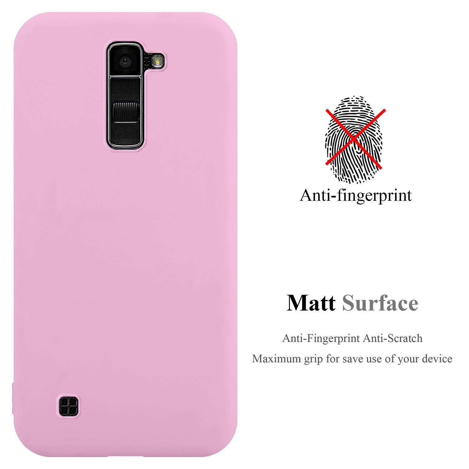 CADORABO im 2016, Style, Candy Hülle ROSA CANDY TPU LG, K10 Backcover,