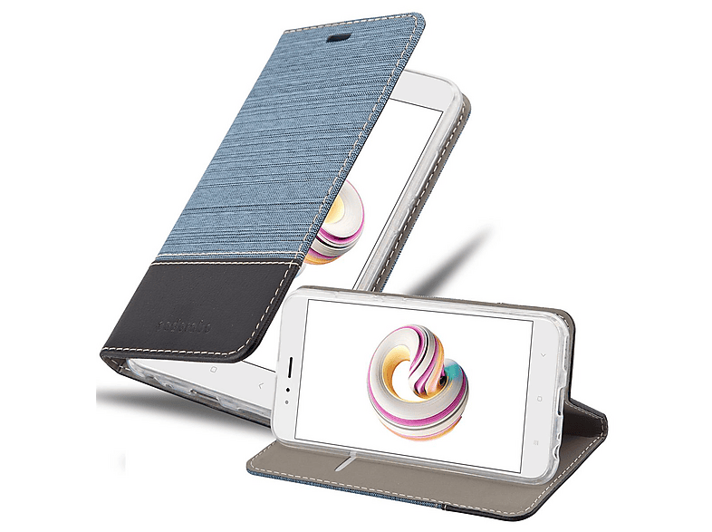 Cadorabo Custodia Libro Portafoglio Per LG V20 - Blu Scuro/nero Con Tasche Portacarte, Chiusura Magnetica E Funzione Stand