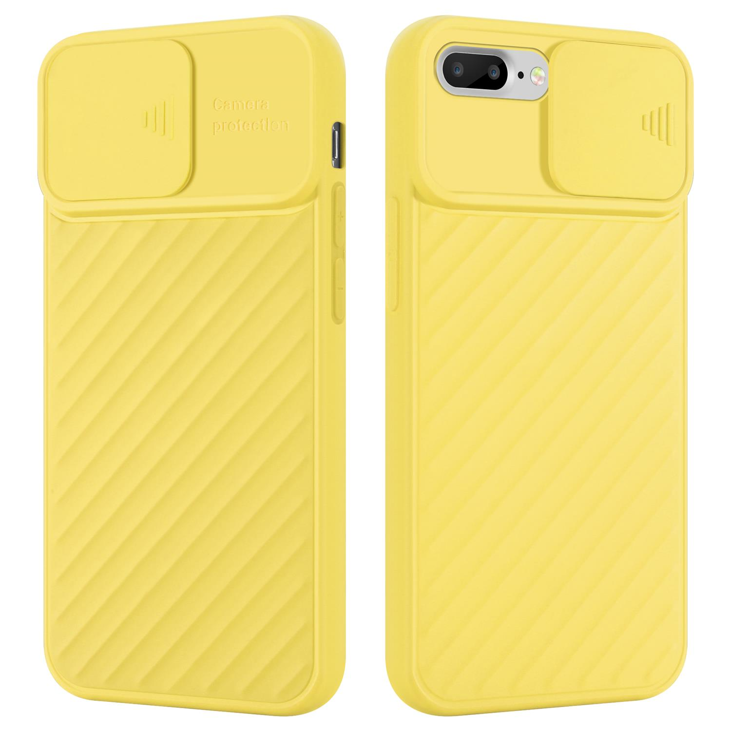 CADORABO Handy Hülle mit 7 Gelb / Matt Apple, PLUS Backcover, 8 Kameraschutz, PLUS 7S / iPhone PLUS