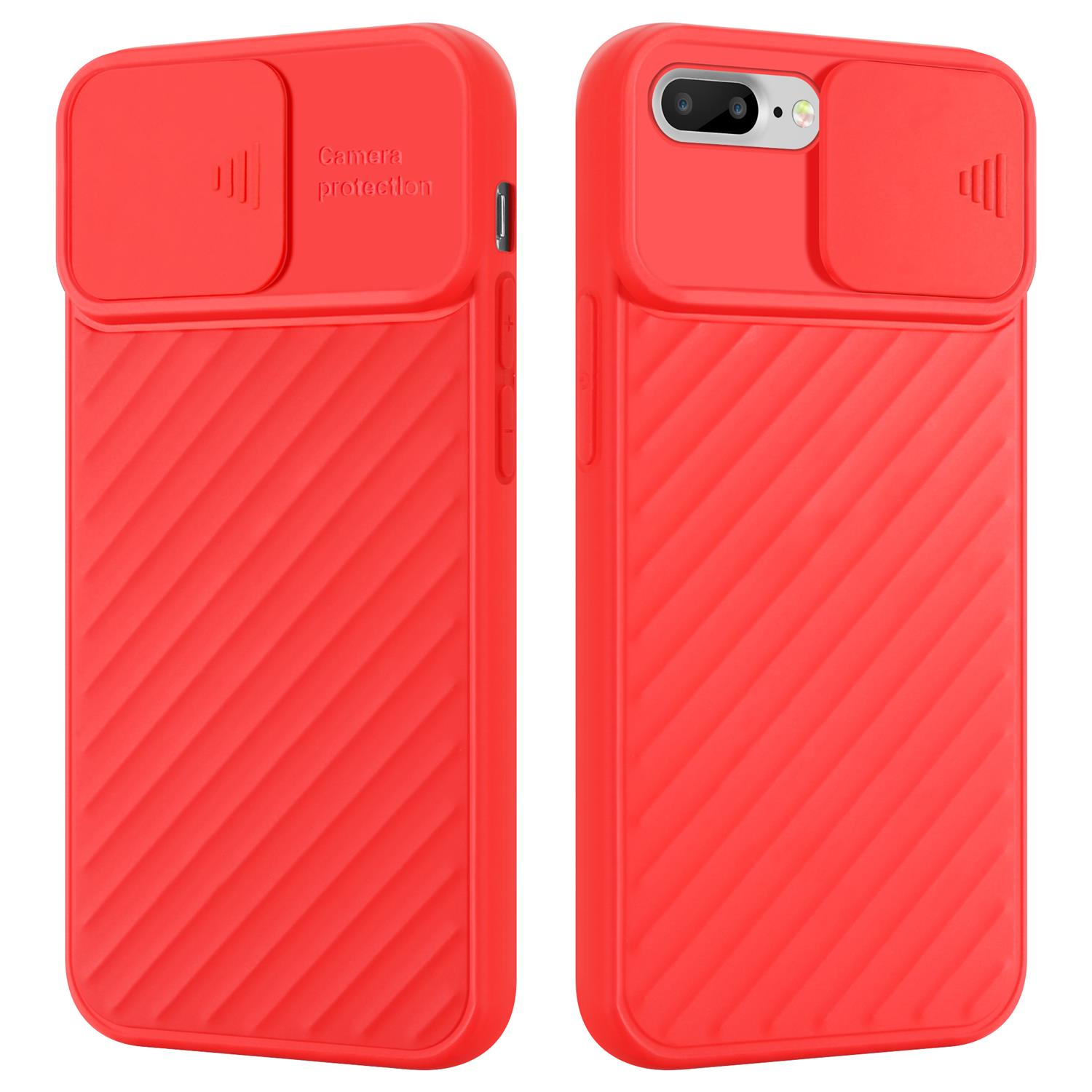 PLUS, iPhone mit Handy PLUS / 7 Rosa Backcover, 7S PLUS CADORABO Apple, Kameraschutz, Hülle Matt 8 /