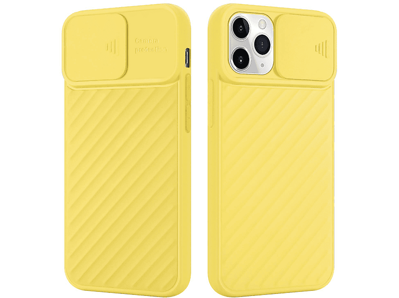 Handy Gelb Hülle CADORABO Matt iPhone 11 Backcover, MAX, Apple, PRO mit Kameraschutz,