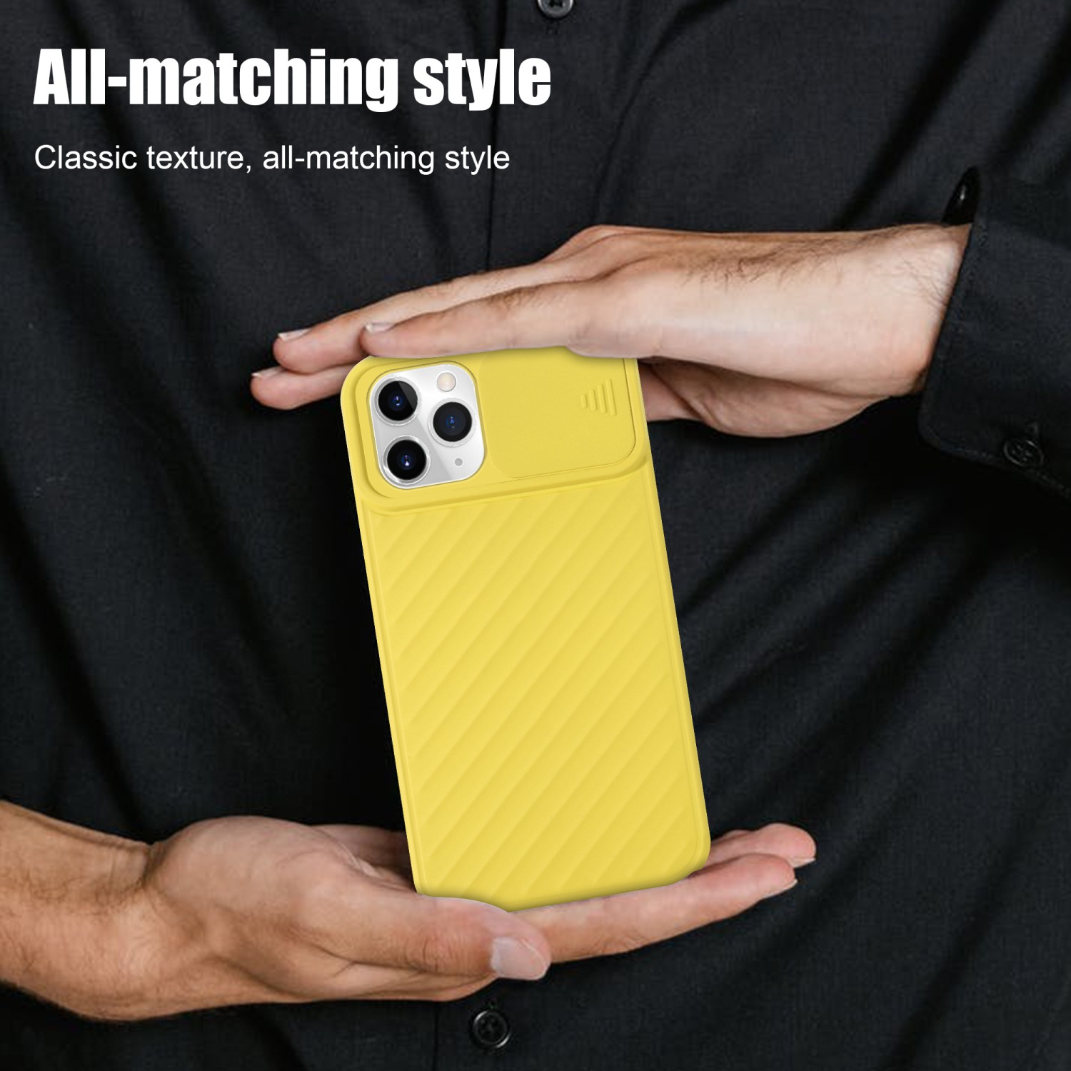 CADORABO Handy Hülle mit Kameraschutz, Gelb Backcover, Apple, Matt 11 iPhone PRO