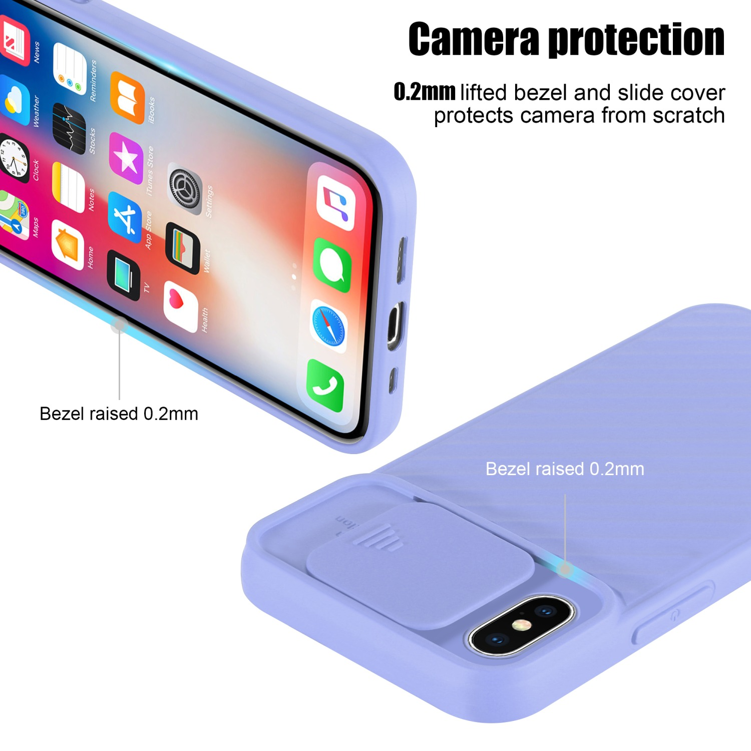 Matt Handy iPhone mit CADORABO Kameraschutz, Hülle Apple, Lila Backcover, XR,