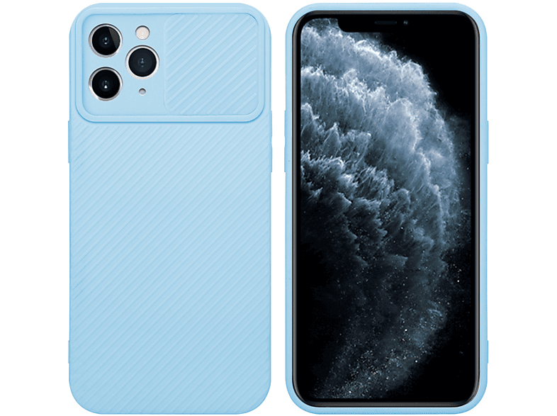 CADORABO Hülle mit Kameraschutz, Backcover, Apple, iPhone 11 PRO MAX, Bonbon Hell Blau