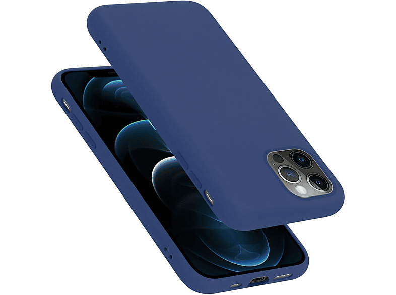 CADORABO Hülle im Liquid Silicone Case Style, Backcover, Apple, iPhone 13 PRO MAX, LIQUID BLAU