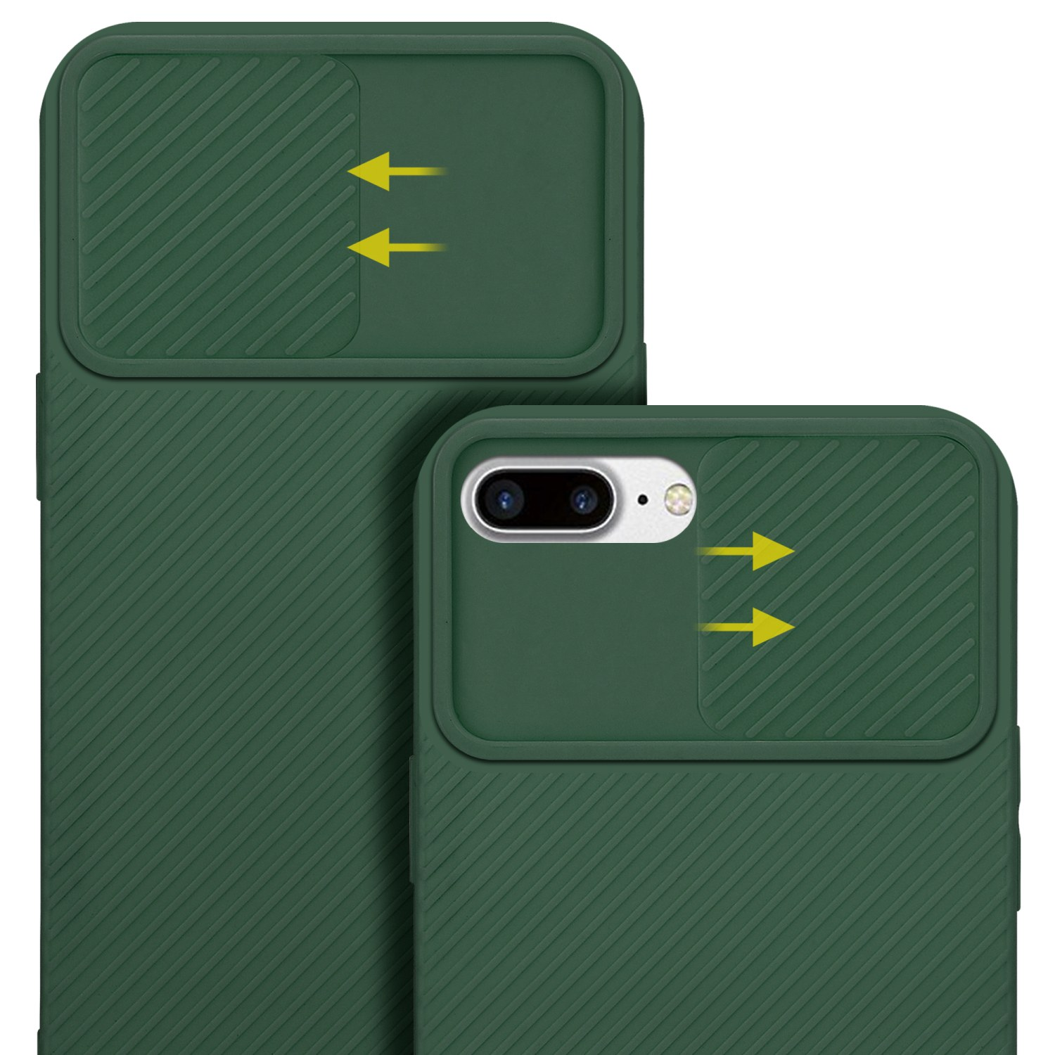 Bonbon Kameraschutz, 8 / / PLUS, 7S Grün iPhone mit Backcover, CADORABO Hülle PLUS Apple, PLUS 7