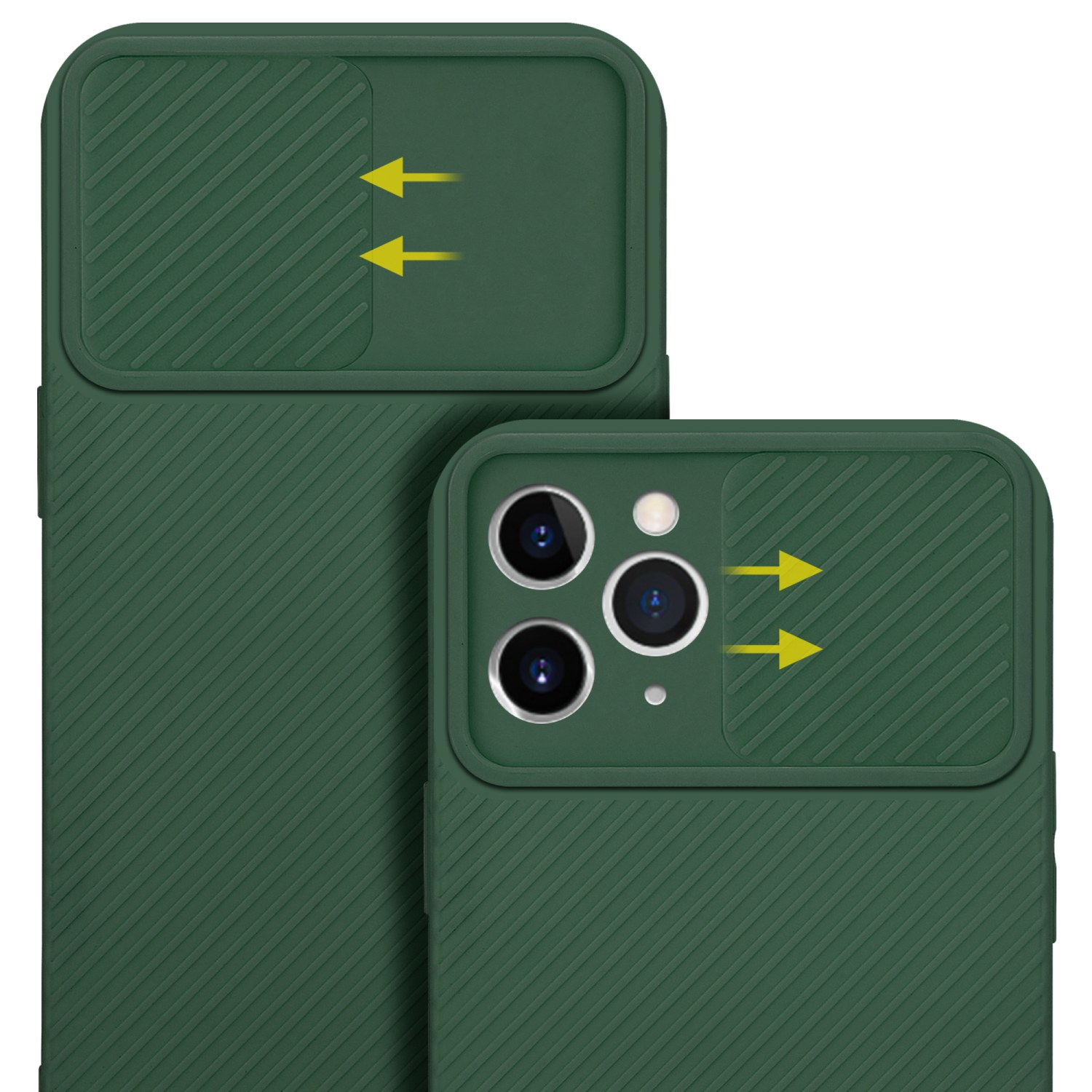 Grün Kameraschutz, CADORABO 11 iPhone Bonbon Hülle mit PRO Apple, MAX, Backcover,