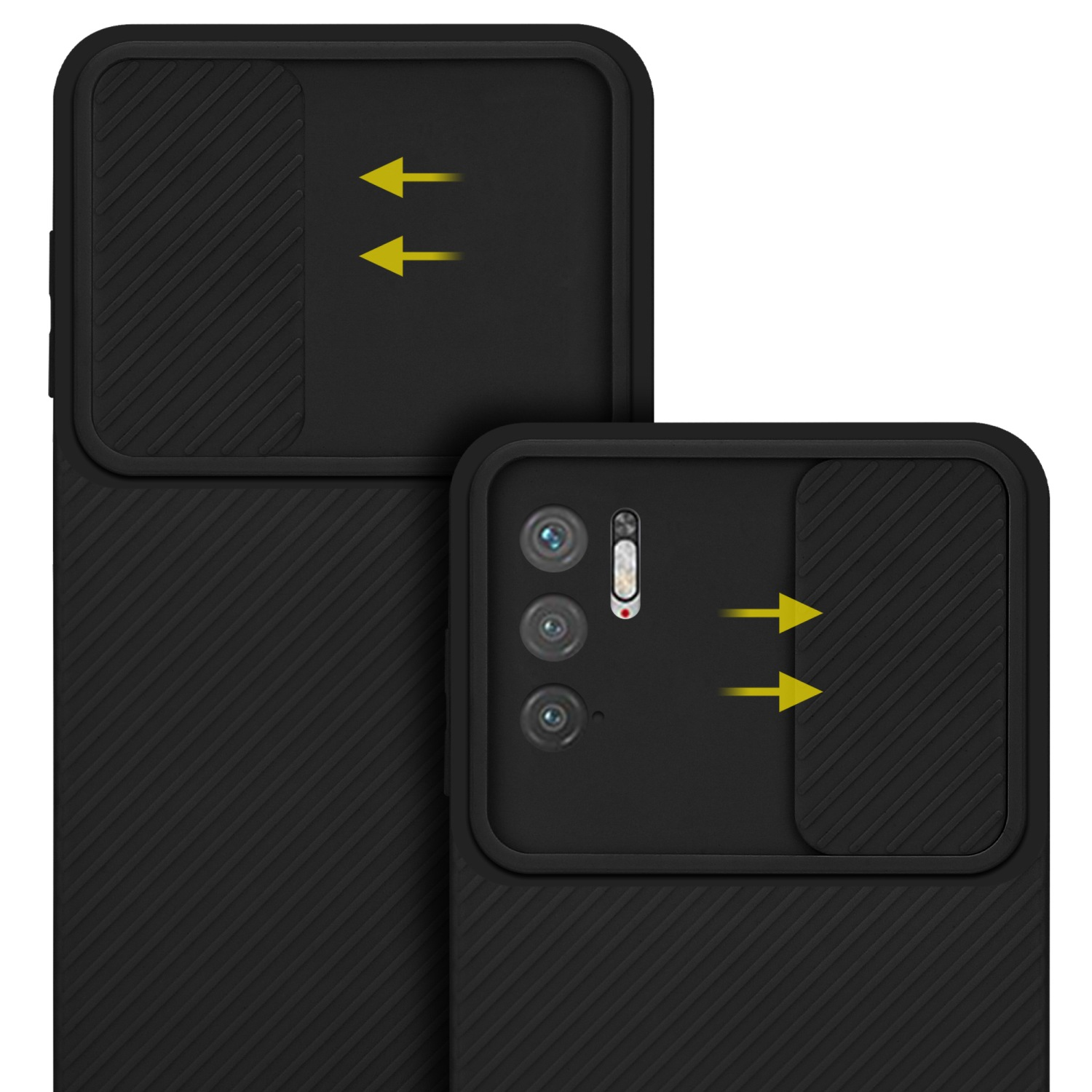 CADORABO Hülle mit Kameraschutz, Backcover, NOTE PRO RedMi Bonbon 5G / Schwarz POCO 5G, Xiaomi, M3 10