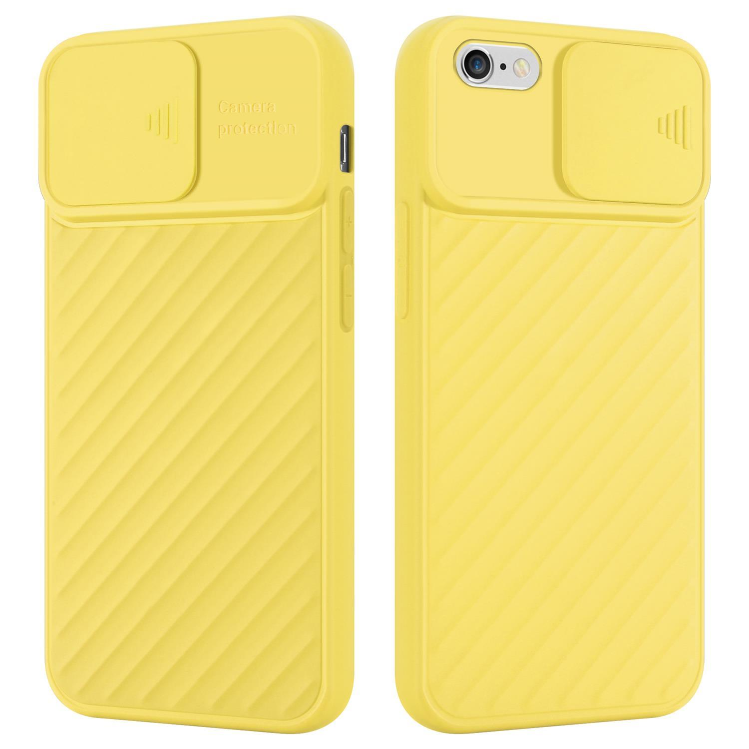 CADORABO Handy Hülle Kameraschutz, 6S, Gelb Backcover, mit 6 iPhone Apple, Matt 