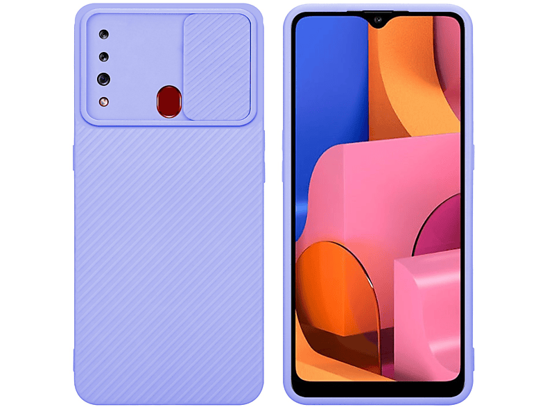Cadorabo Cover Per Xiaomi Redmi 10 In Bonbon Viola - Custodia TPU Morbida Con Protezione Fotocamera