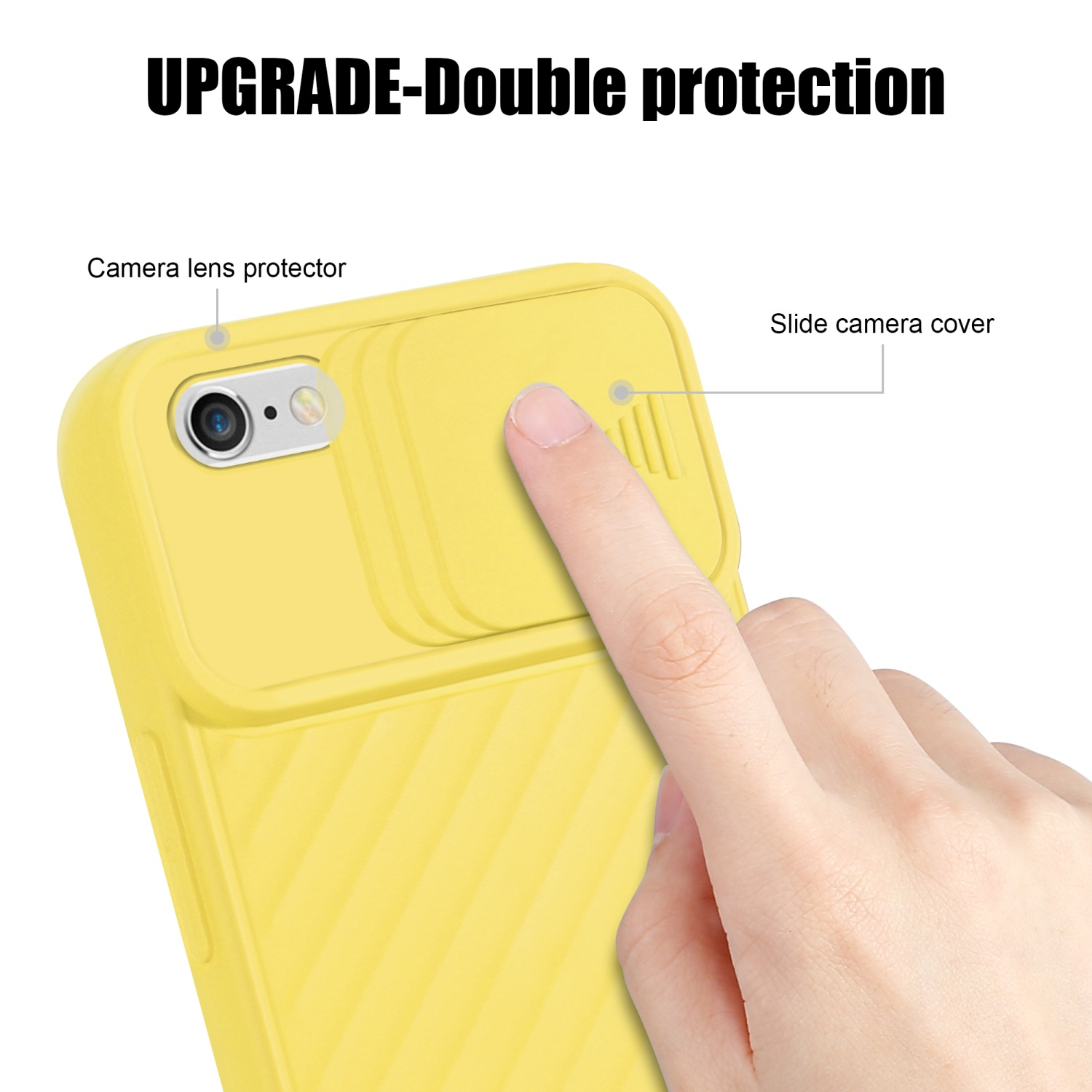 Kameraschutz, Apple, Gelb Hülle iPhone Matt 6 Backcover, mit Handy CADORABO 6S, /