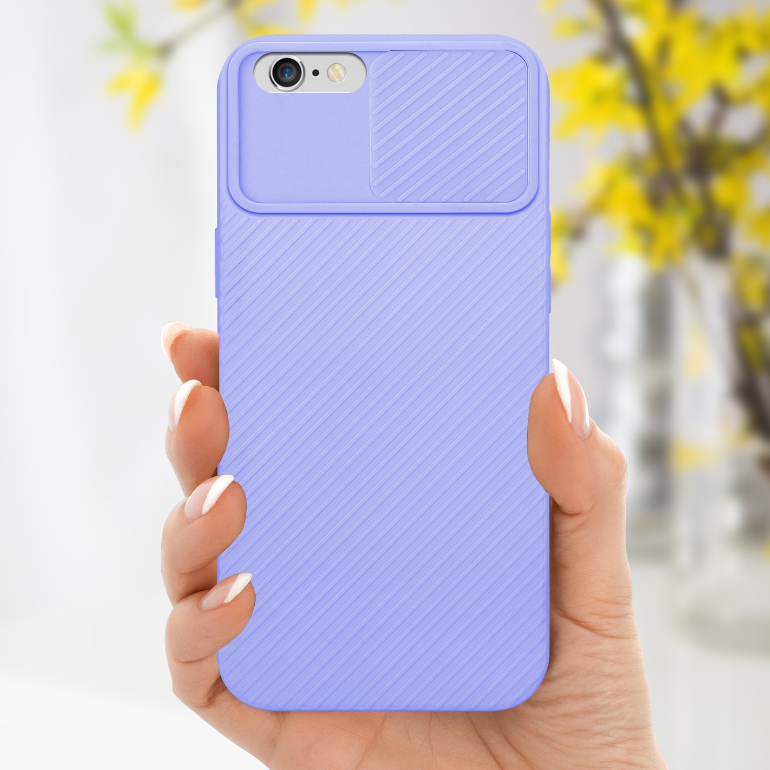 CADORABO Hülle Backcover, Bonbon PLUS, mit Kameraschutz, Apple, iPhone / PLUS 6S 6 Lila