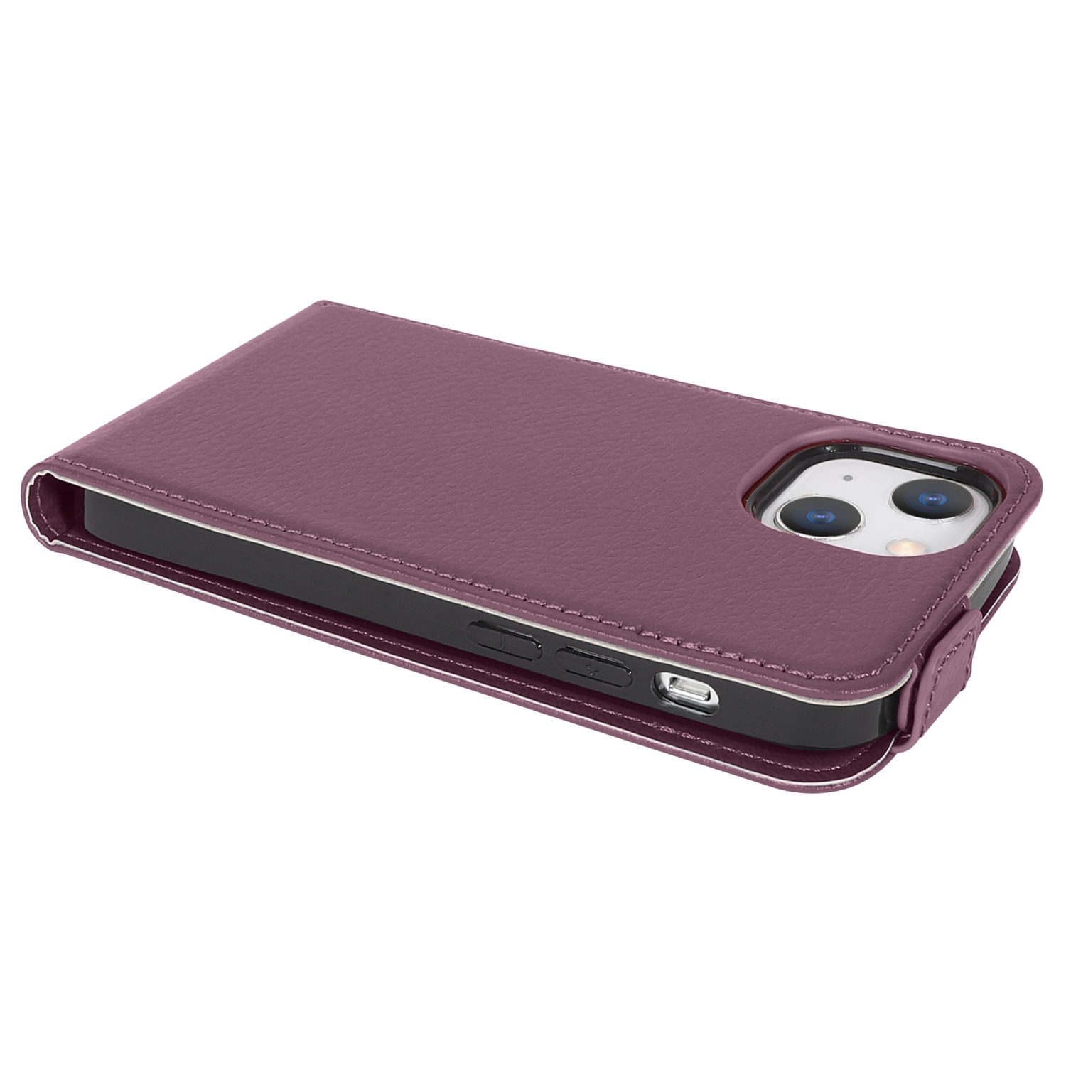 Flip iPhone FLIEDER Handyhülle VIOLETT 13 im Flip Apple, MINI, CADORABO Style, Cover,