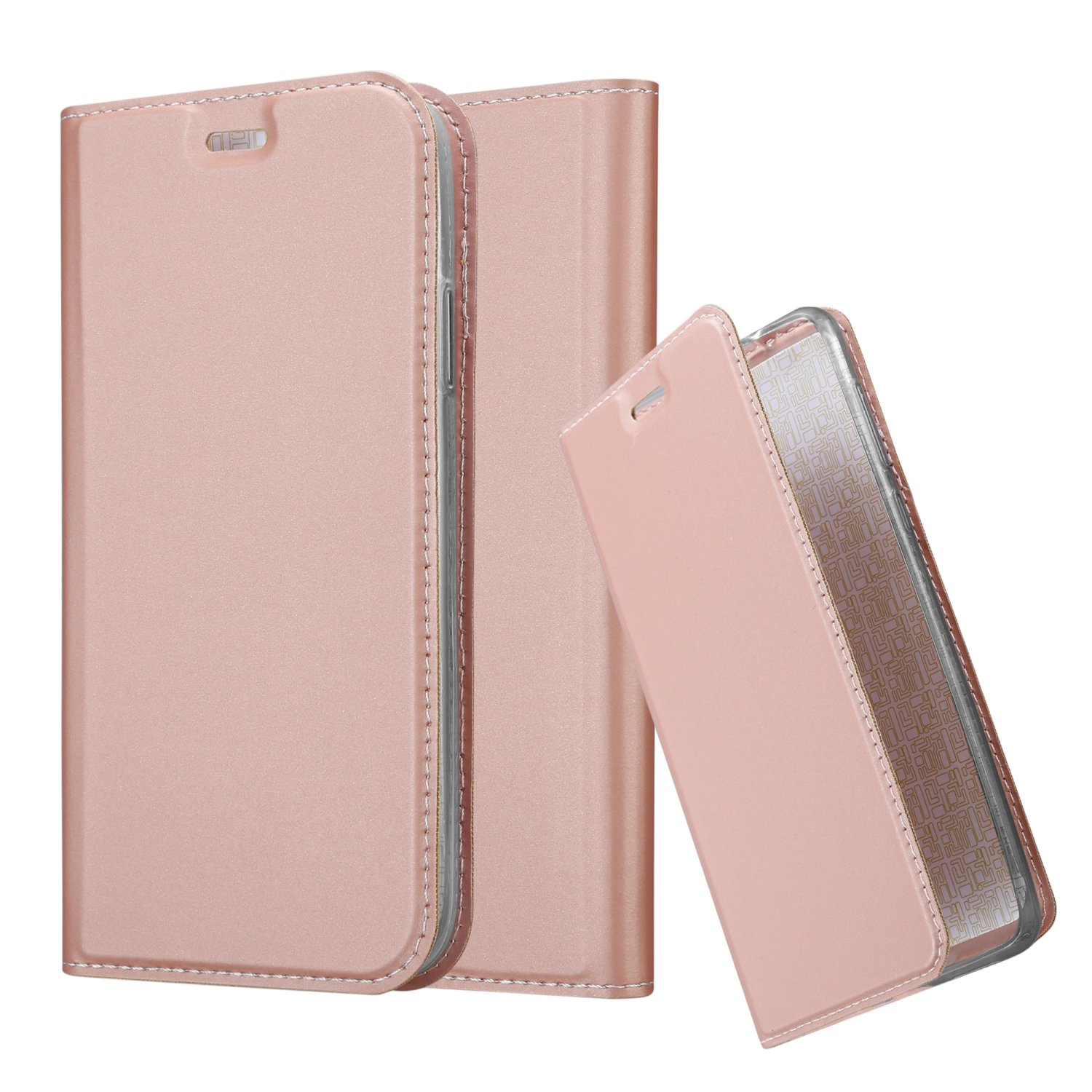 PRO, Style, 13 Book Handyhülle Bookcover, iPhone Classy ROSÉ CLASSY GOLD Apple, CADORABO