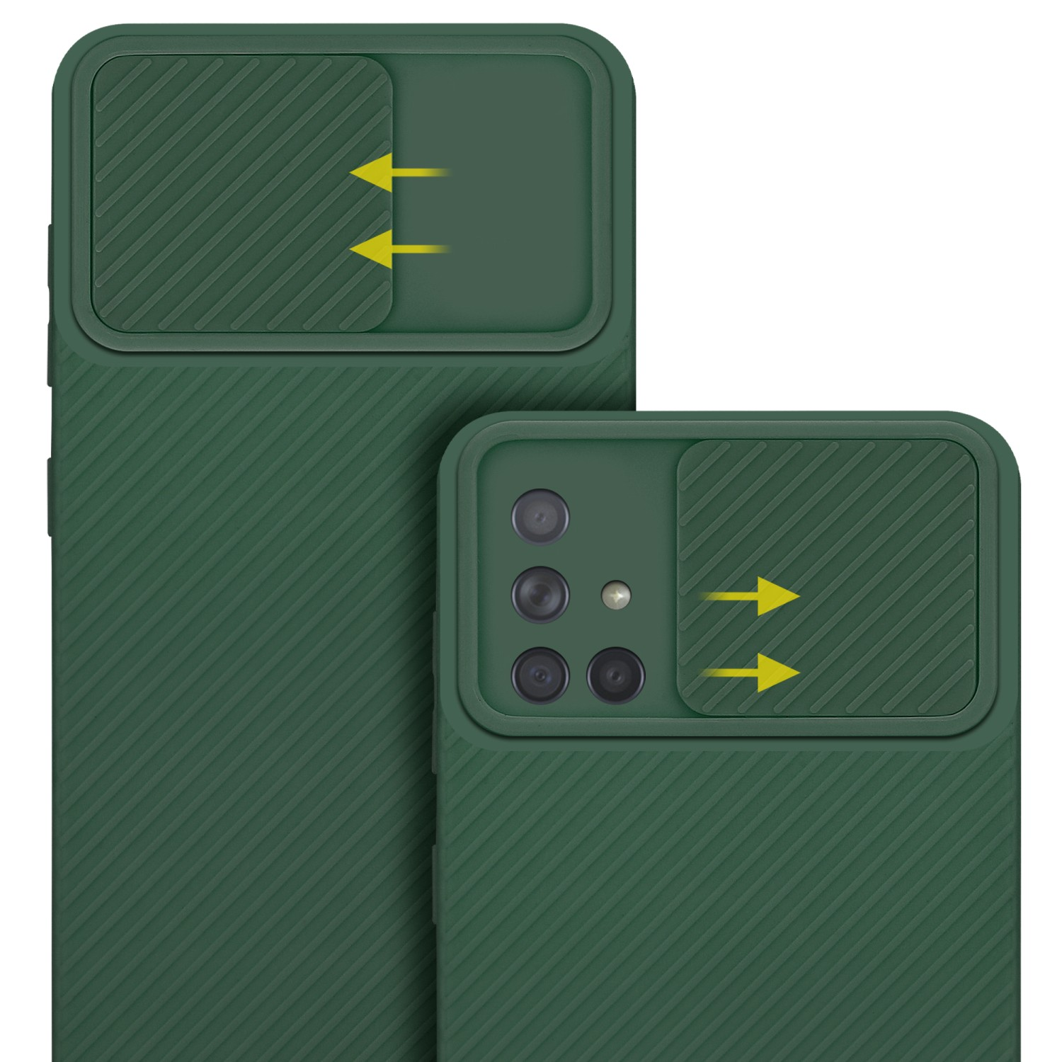 CADORABO Hülle mit Kameraschutz, Backcover, Bonbon 4G, Grün Samsung, Galaxy A71