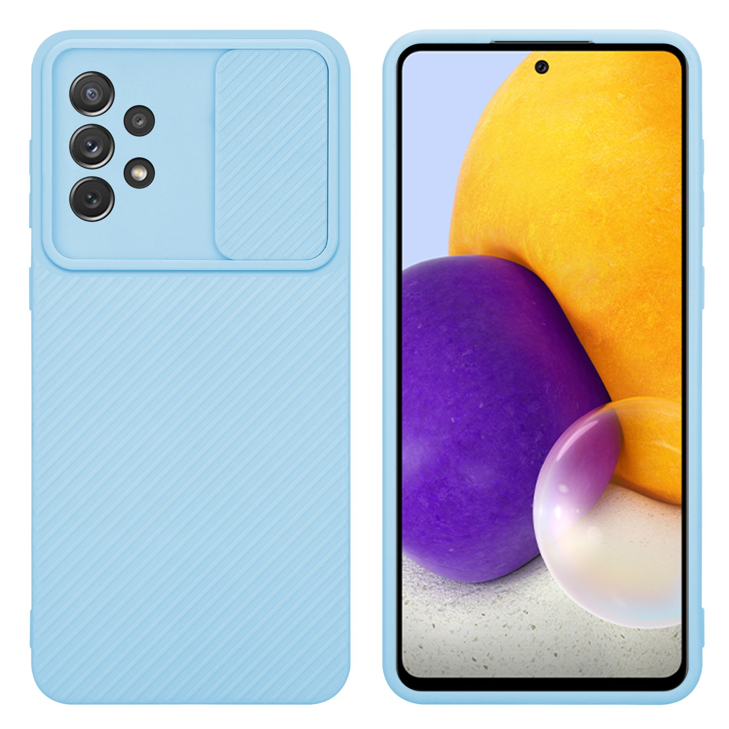 Cadorabo Cover Per Xiaomi Redmi 10 In Bonbon Viola - Custodia TPU Morbida Con Protezione Fotocamera