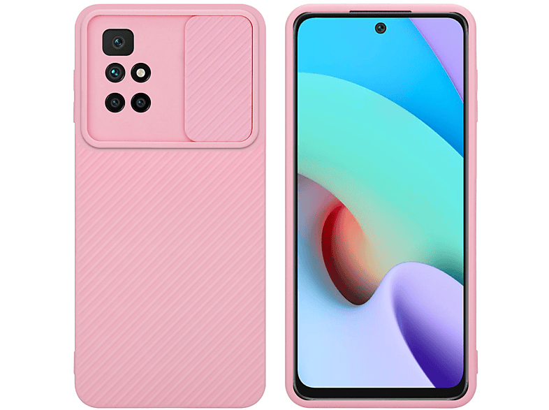 Xiaomi, Backcover, Hülle Kameraschutz, Rosa CADORABO mit 10, Bonbon RedMi