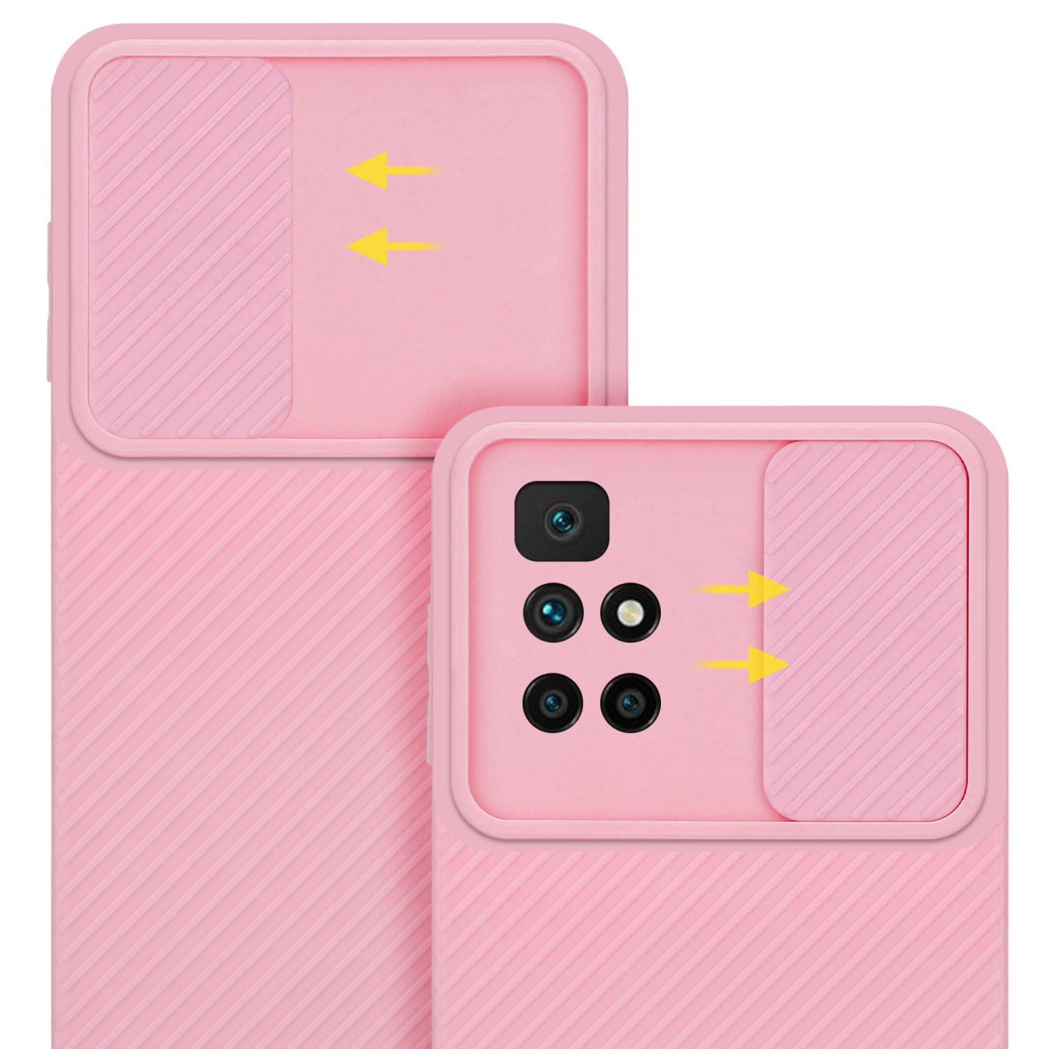 Xiaomi, Backcover, Hülle Kameraschutz, Rosa CADORABO mit 10, Bonbon RedMi