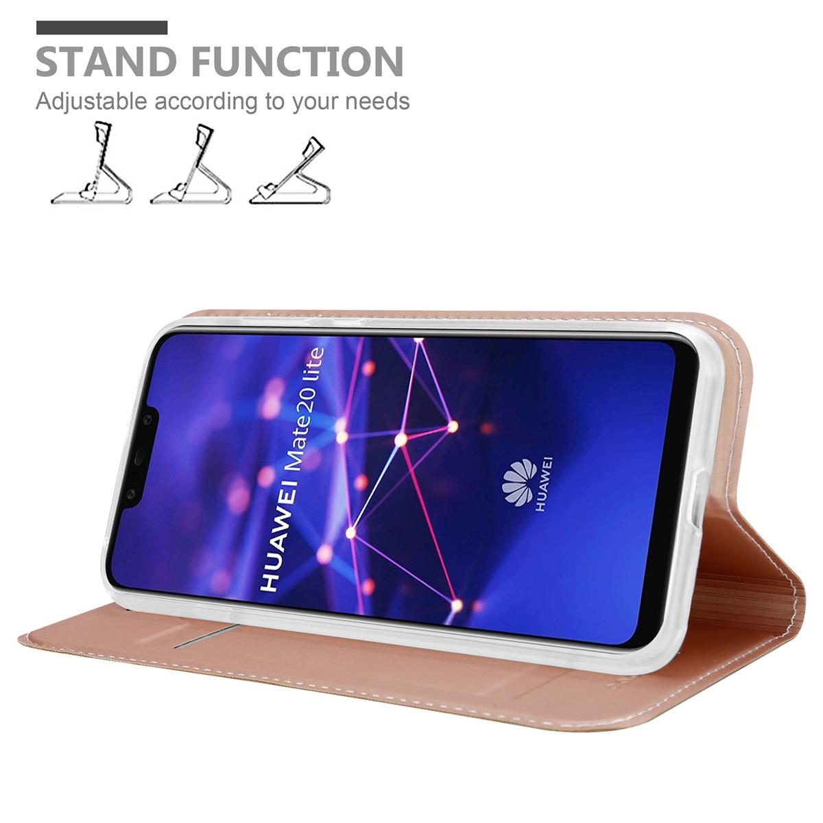 Custodia per telefono con telefono. Funzione stand.