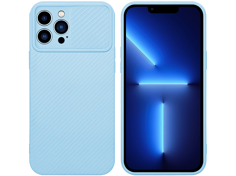 MAX, iPhone Backcover, PRO Hell CADORABO Apple, mit Blau Kameraschutz, Hülle 13 Bonbon