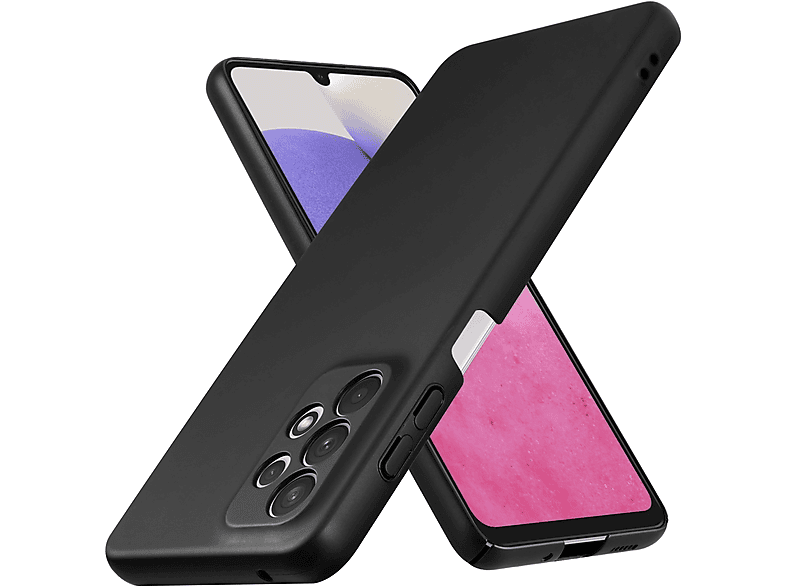 CADORABO Hülle im Hard Case Matt Metall Style, Backcover, Samsung, Galaxy A33 5G, METALL SCHWARZ