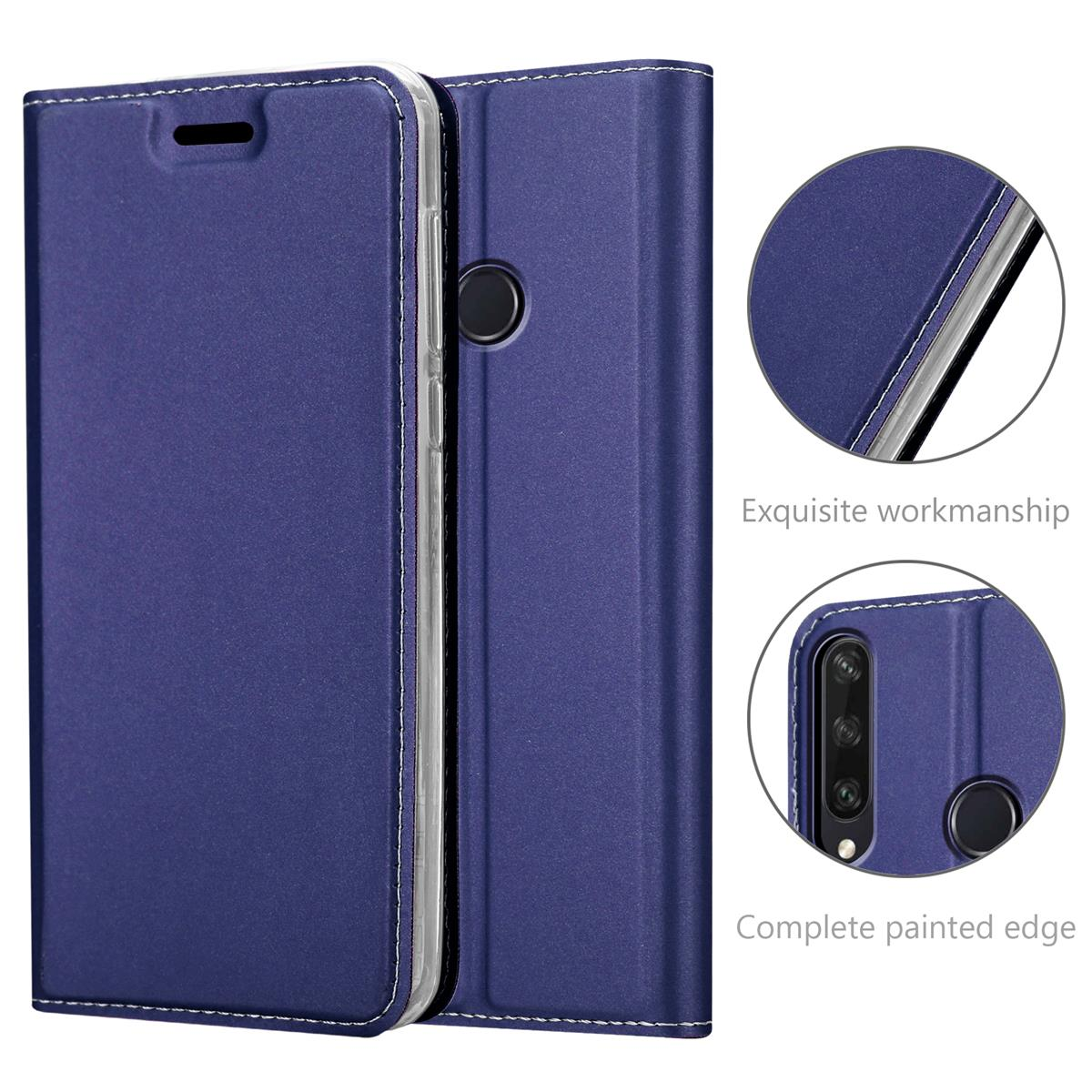 CADORABO Handyhülle BLAU Huawei, CLASSY Classy Y6P, Style, DUNKEL Bookcover, Book