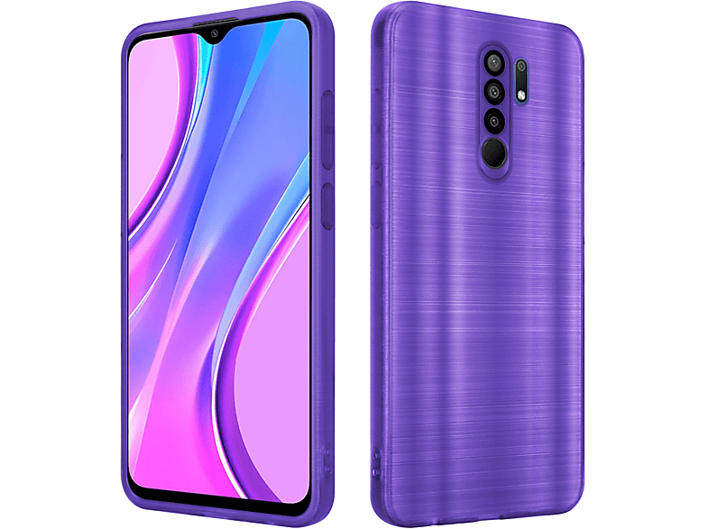 CADORABO Custodia In Silicone TPU Cover Con Protezione Per La Fotocamera Cover Per Redmi 9 Glossy Bianco Oro 102307214