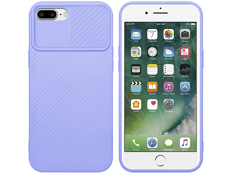 CADORABO Hülle mit PLUS Kameraschutz, 8 iPhone / PLUS, / 7 Backcover, 7S Apple, Lila PLUS Bonbon