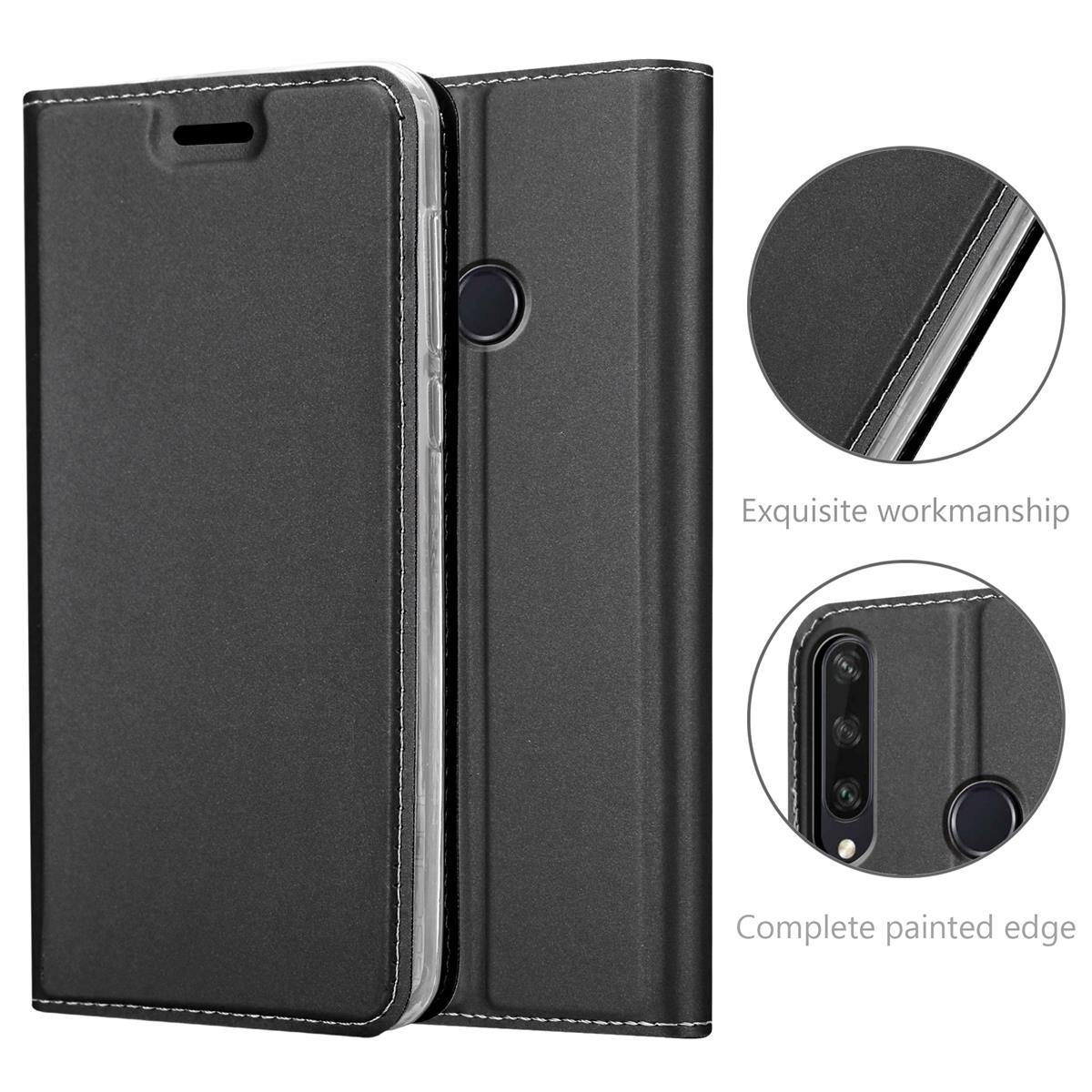 CADORABO Handyhülle Bookcover, Y6P, Classy CLASSY Style, SCHWARZ Book Huawei