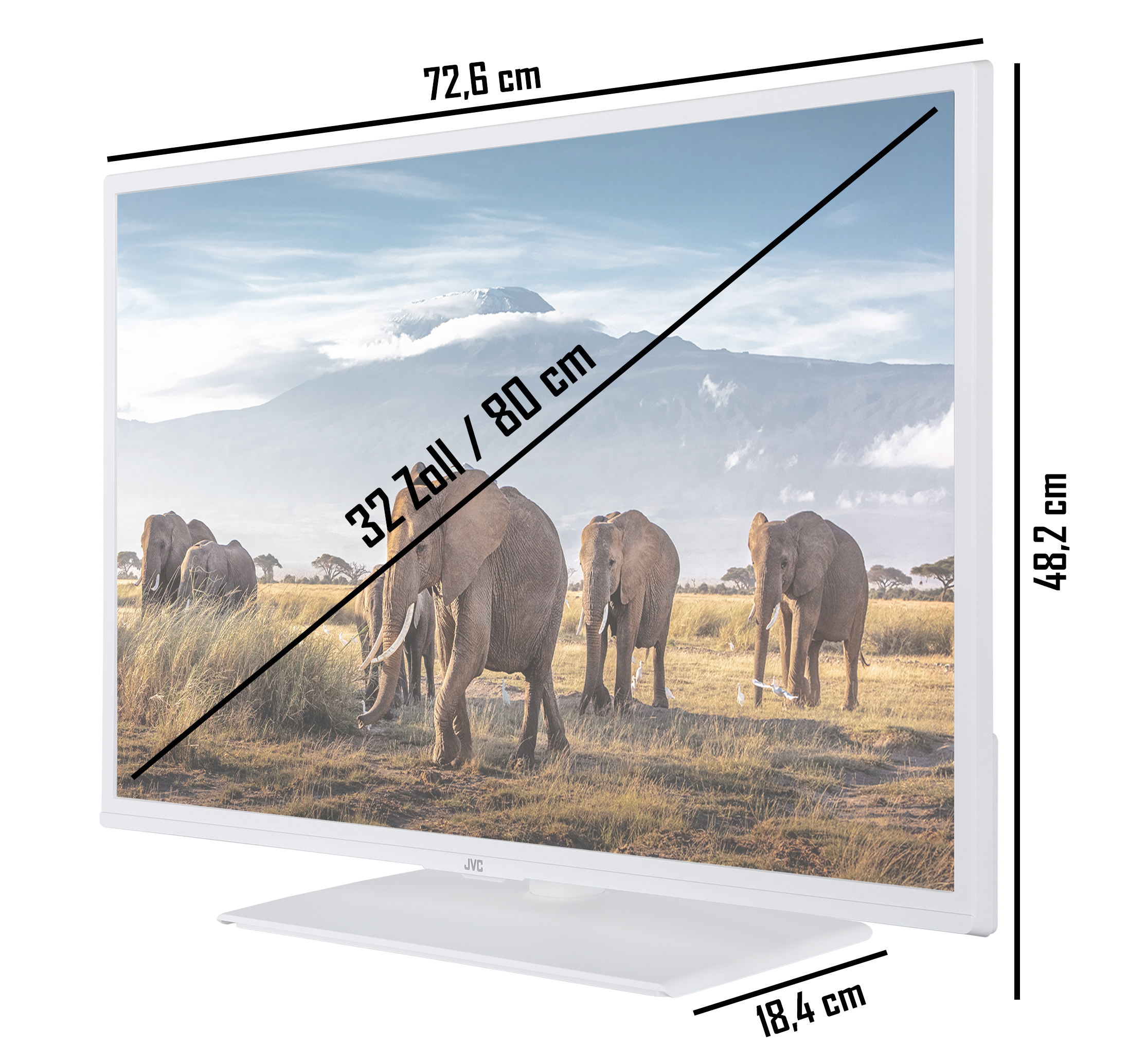 JVC LT-32VF5156W cm, Zoll SMART (Flat, 32 TV) LED Full-HD, / TV 80