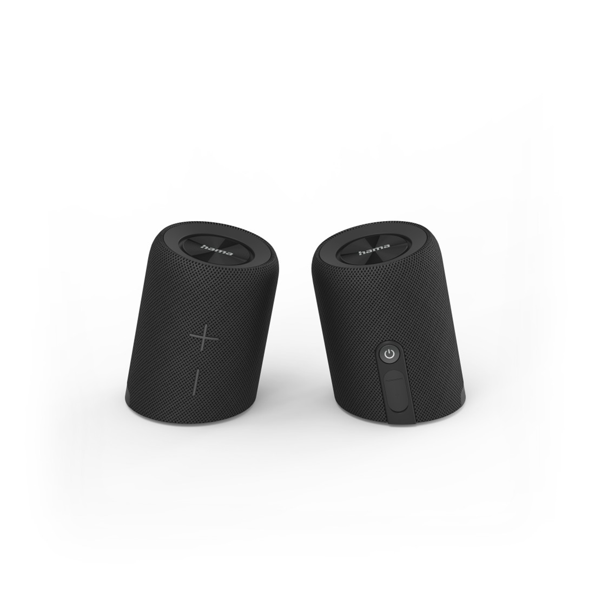 HAMA Twin 2.0 Bluetooth-Lautsprecher (Stereo, Schwarz)