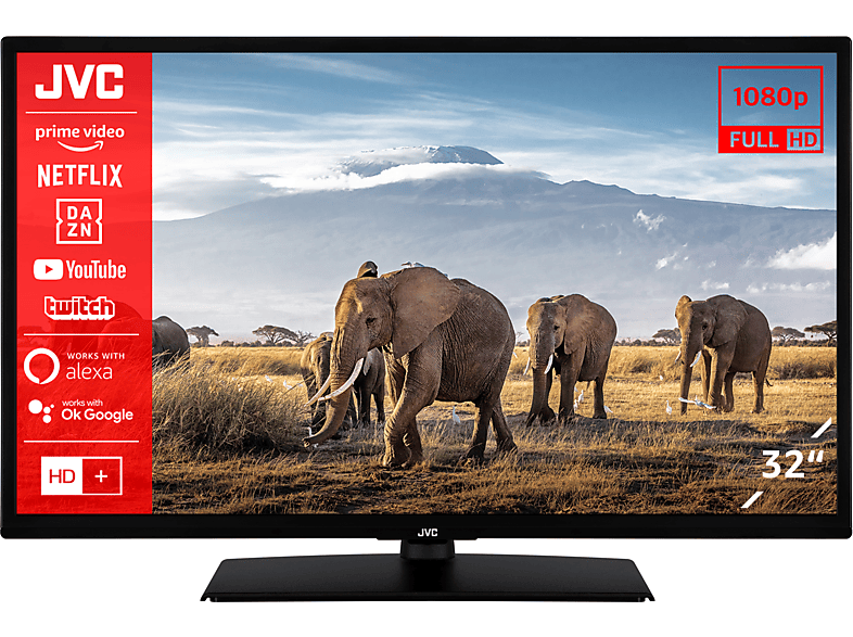 JVC LT-32VF5158 LED TV (Flat, 32 Zoll / 80 cm, Full-HD, SMART TV)